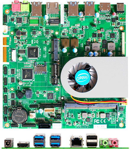 Jetway JNC8D-I3855-2L (Intel Skylake-U)